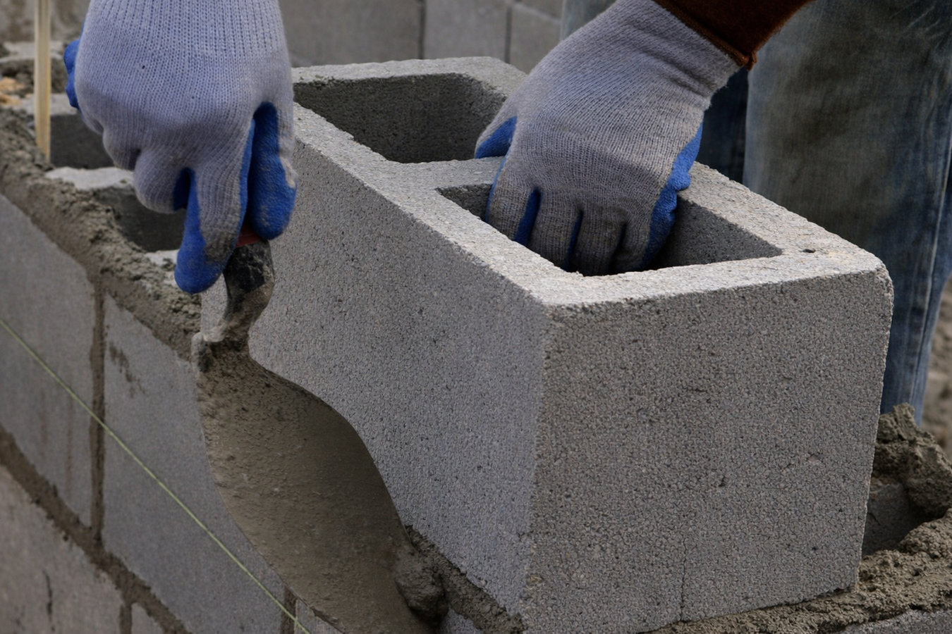 Foundation block wall installation